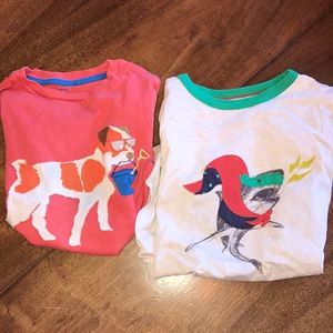 2 Mini Boden Appliqué Tees (Play)